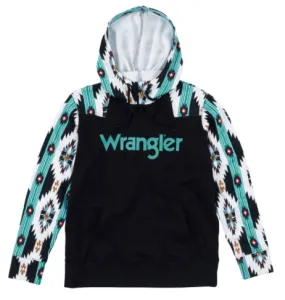 112317334, Wrangler Retro Punchy Hoodie, Black