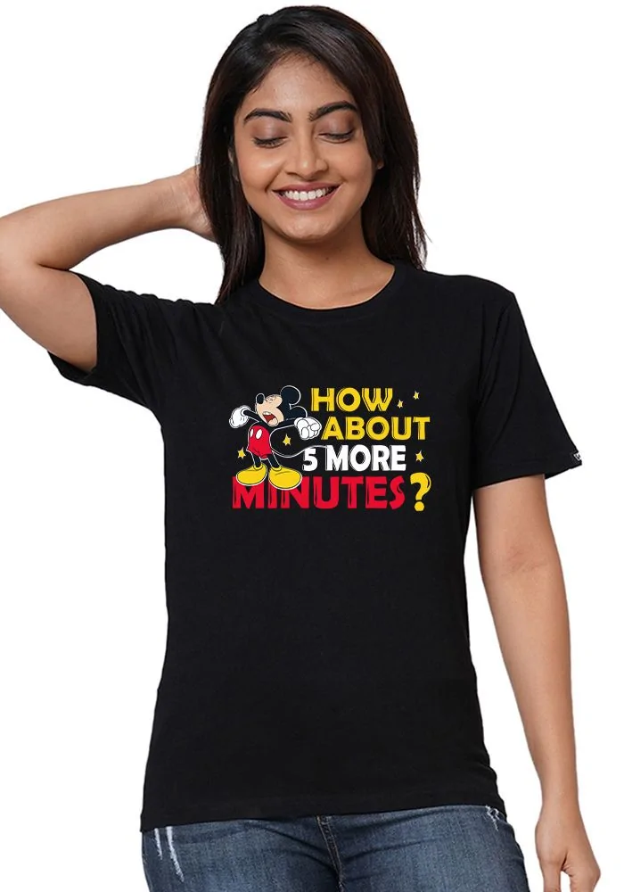 5 Minutes Mickey Women Tshirt