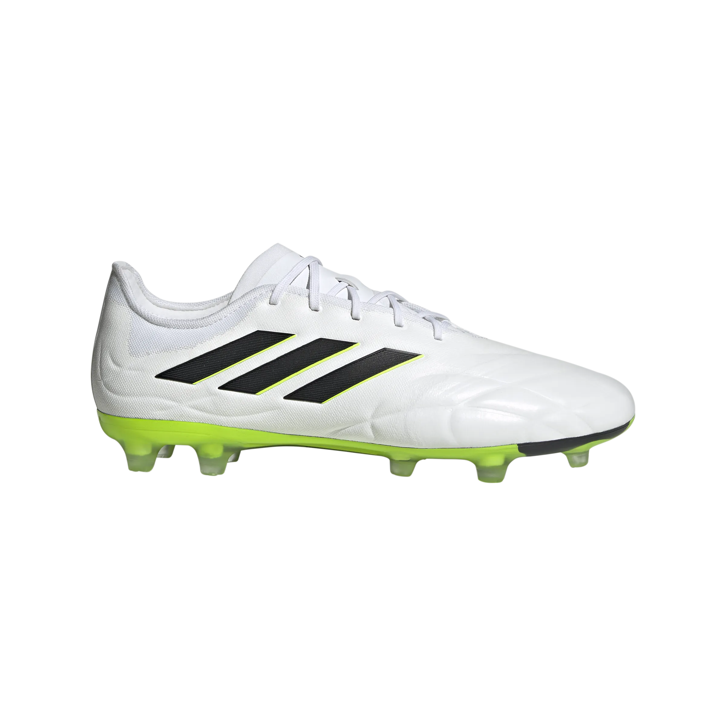 Adidas Copa Pure.2 FG Football Boots - Adult - White/Black/Lucid Lemon