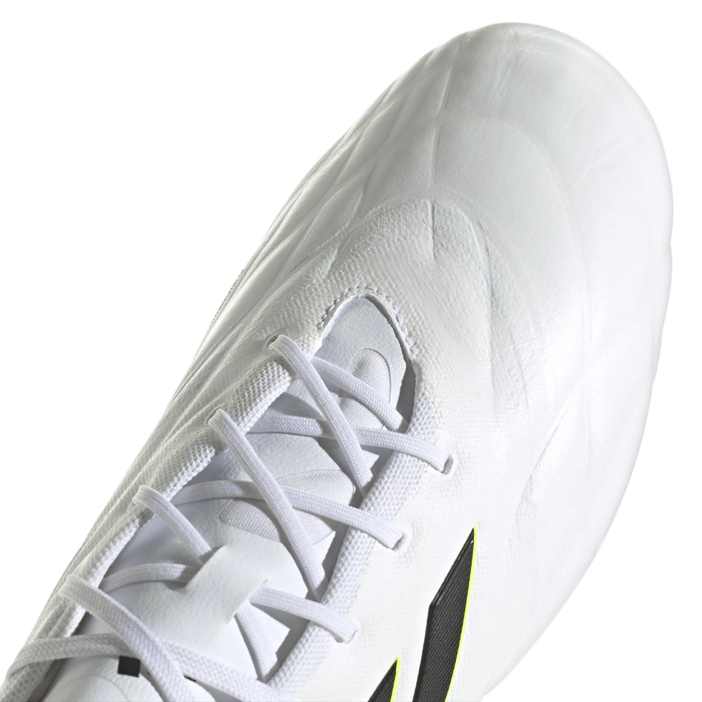 Adidas Copa Pure.2 FG Football Boots - Adult - White/Black/Lucid Lemon