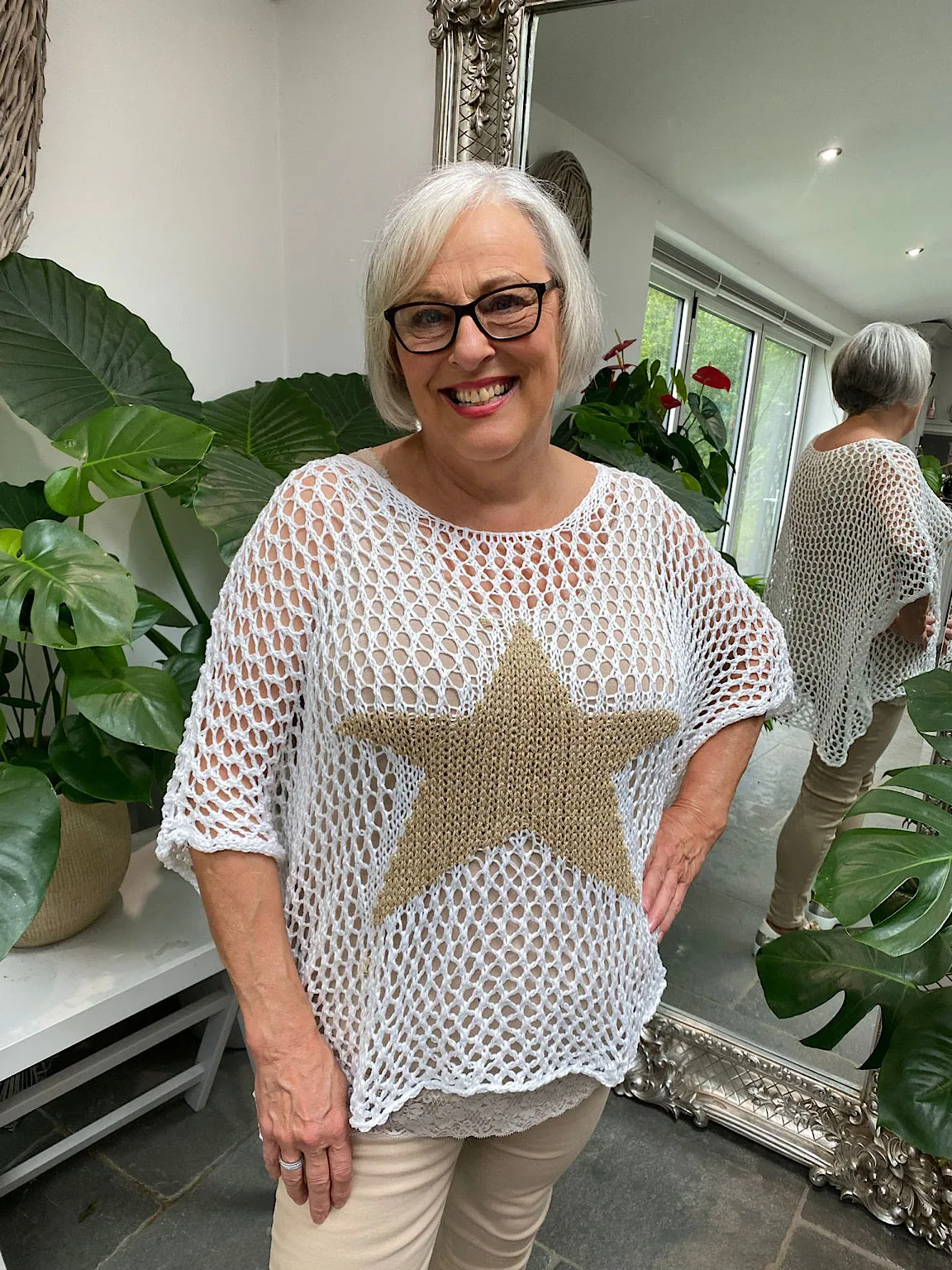 Amanda's Star Knit Top