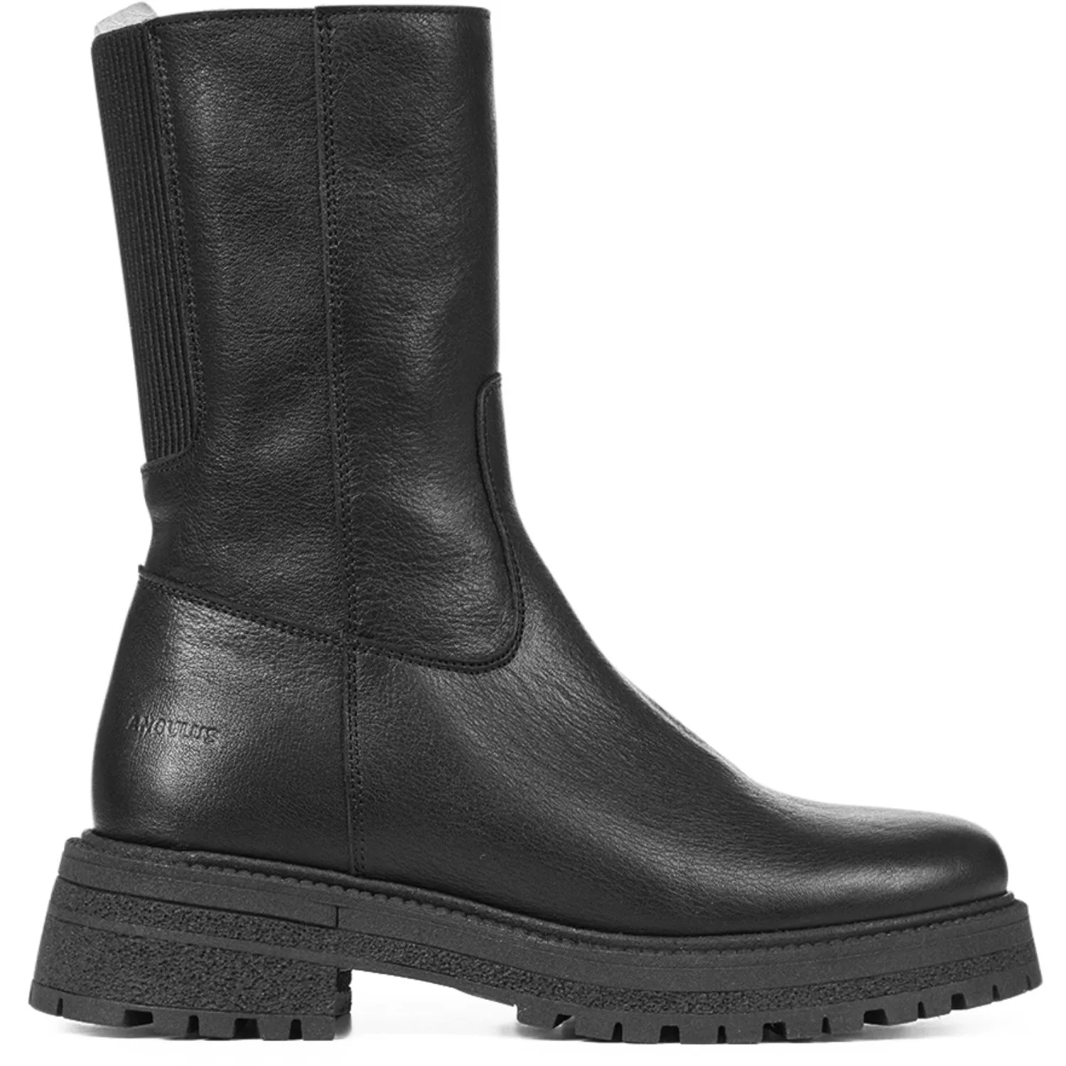 Angulus Black Mid-Cut Boot - Elastic Zipper - Shop Now