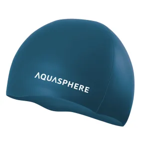 Dark Green and White Plain Silicone Cap by Aqua Sphere