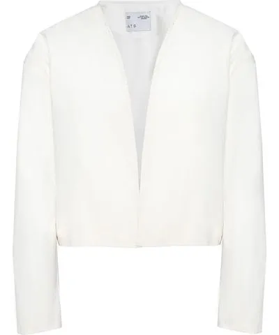 Ats Label Women Elara White Outerwear Cardigan