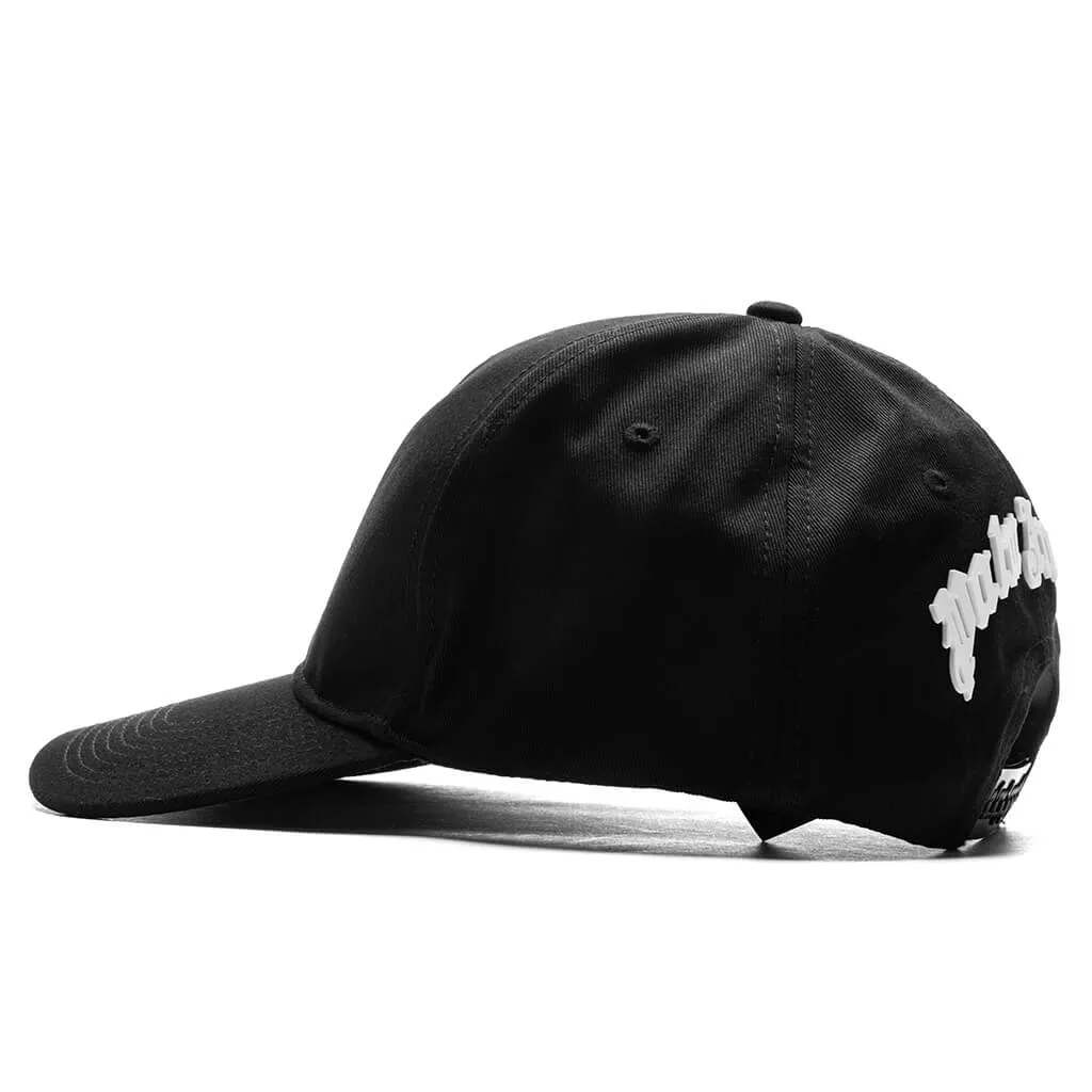 Black Logo Cap in Black