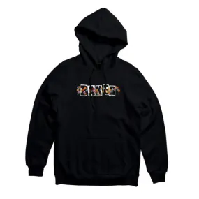 Baker Skateboards Black Floral Brand Logo Hoody