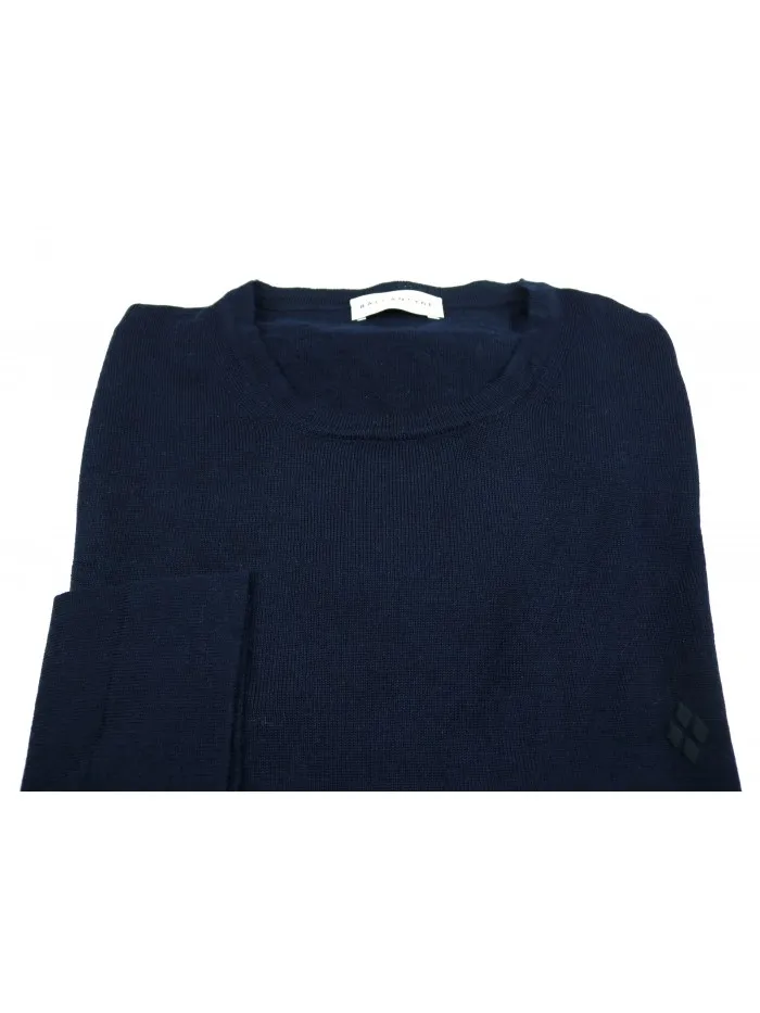 Ballantyne Sweater Man R-Neck Pull Abyss Blue - Shop Now