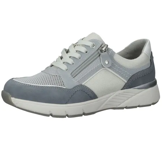 bama womens sneakers leisure shoes zip material mix 1093206 gray