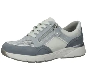 bama womens sneakers leisure shoes zip material mix 1093206 gray