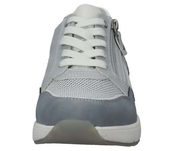 bama womens sneakers leisure shoes zip material mix 1093206 gray