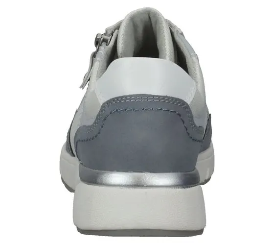 bama womens sneakers leisure shoes zip material mix 1093206 gray