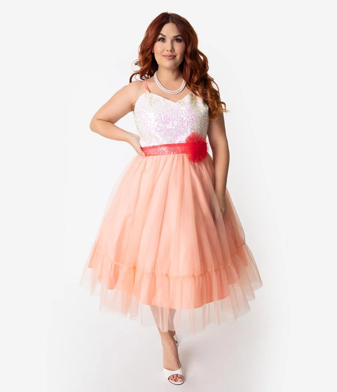 Barbie Unique Vintage Plus Size Peaches N Cream Dress