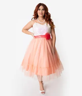 Barbie Unique Vintage Plus Size Peaches N Cream Dress