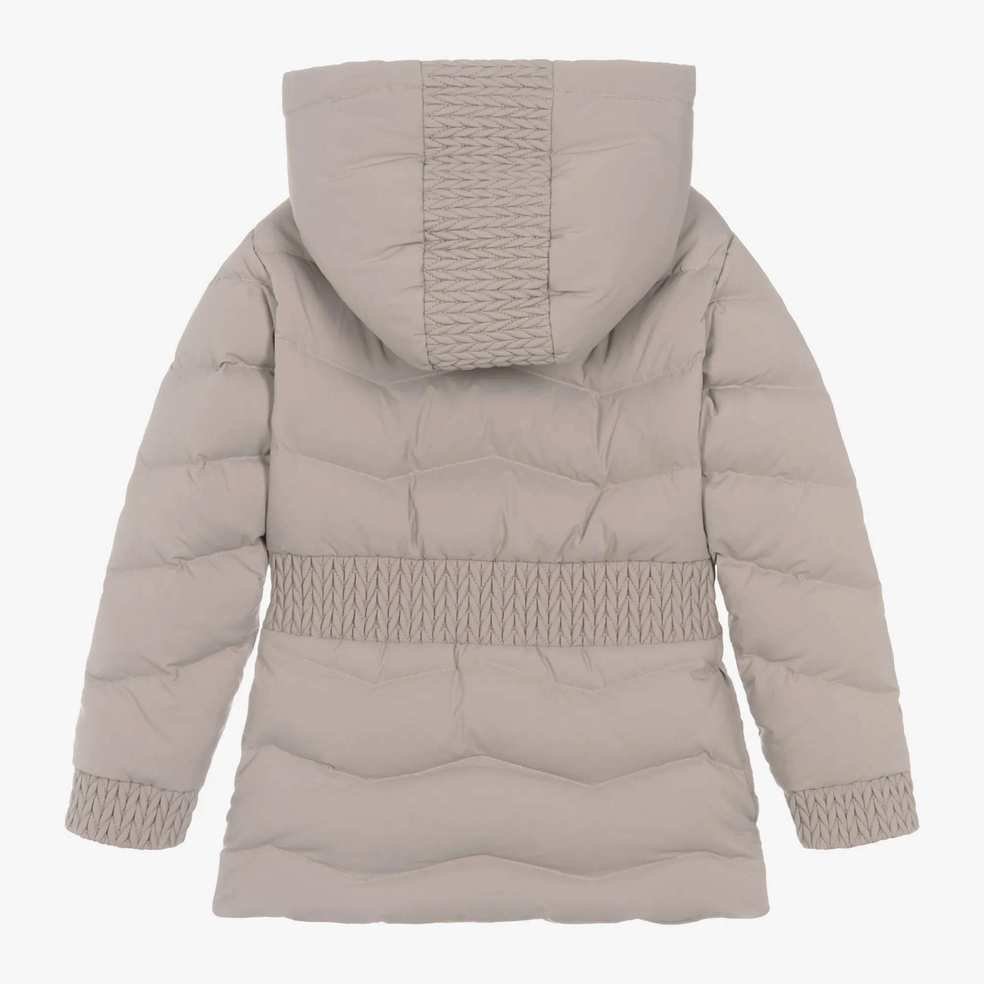 Beige Puffer Coat for Girls