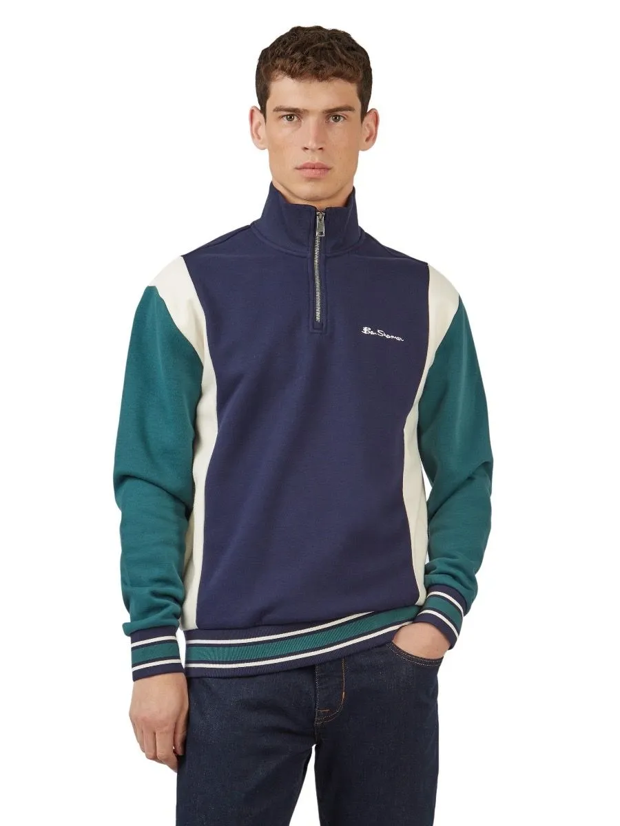 Marine Ben Sherman Half Zip Track Top Jacket