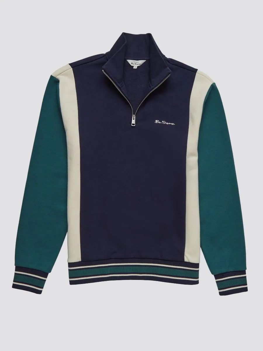 Marine Ben Sherman Half Zip Track Top Jacket