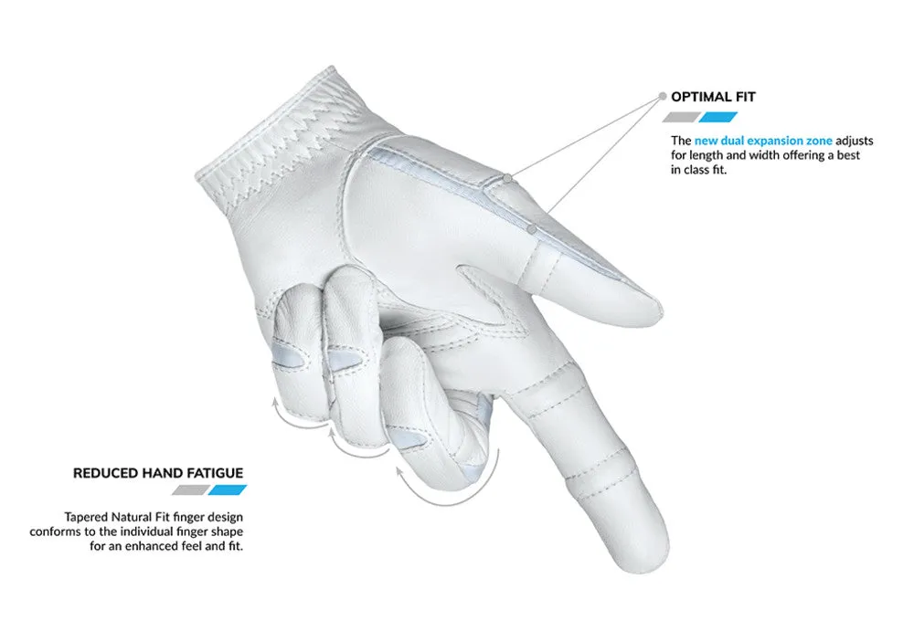 Bionic Golf Women's StableGrip 2.0 Glove - Periwinkle - Best Golf Glove for Women