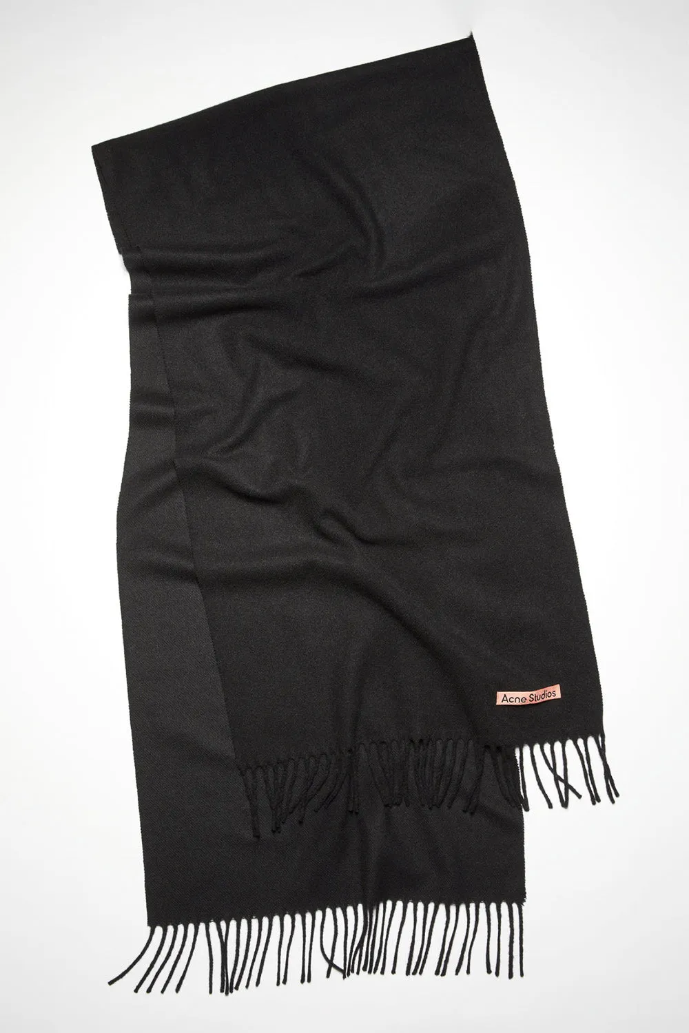 Black Cashmere Skinny Scarf