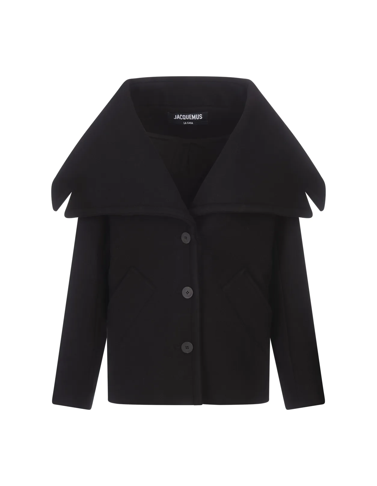 Women's Black Wool Blend Coat