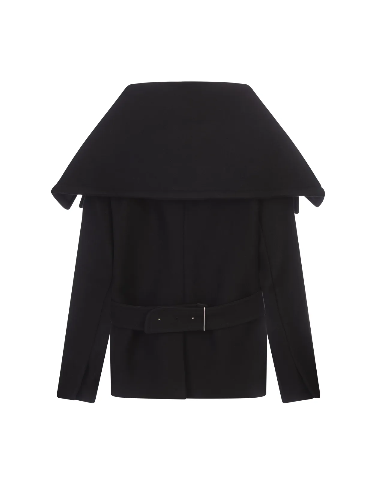 Women's Black Wool Blend Coat