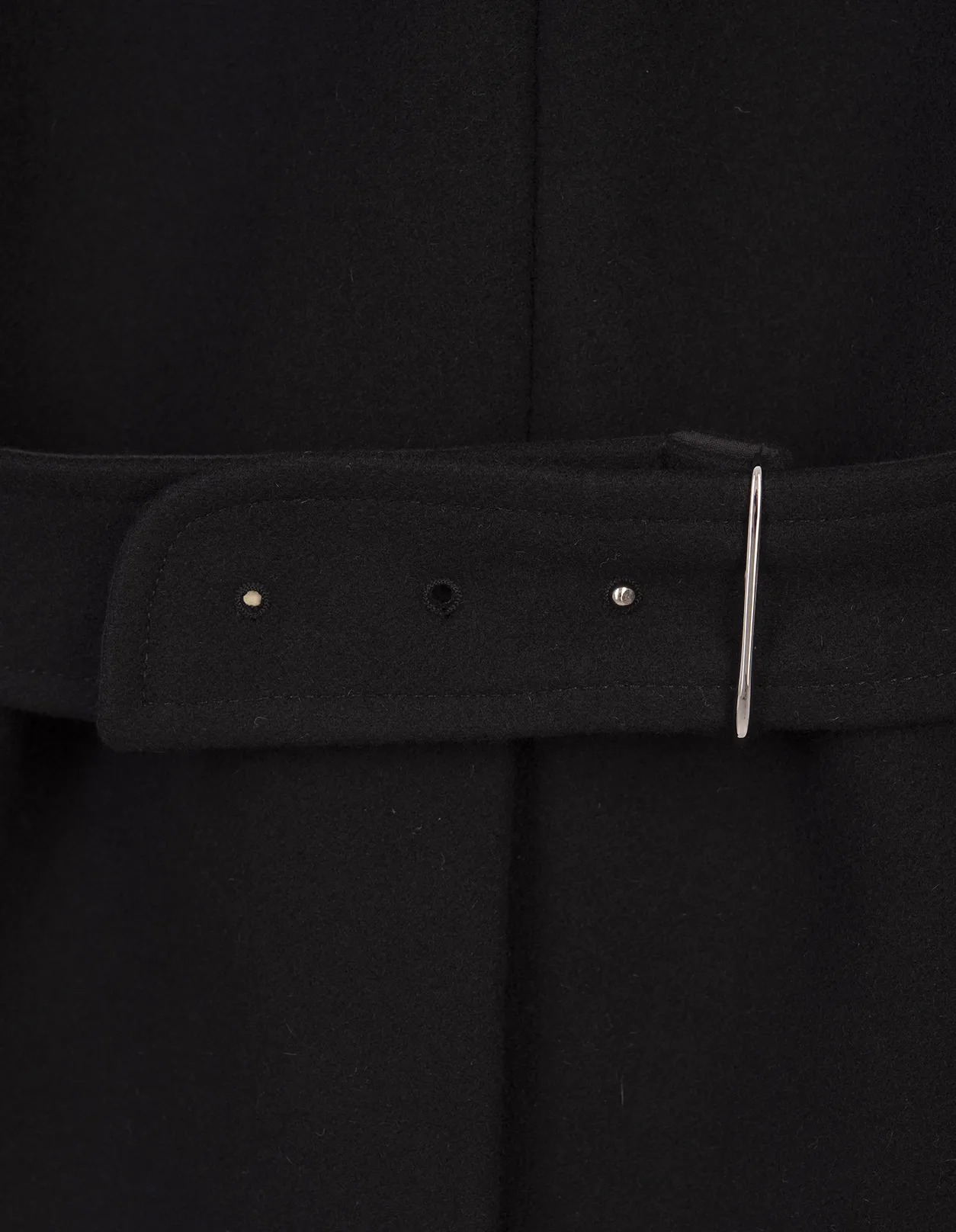 Women's Black Wool Blend Coat