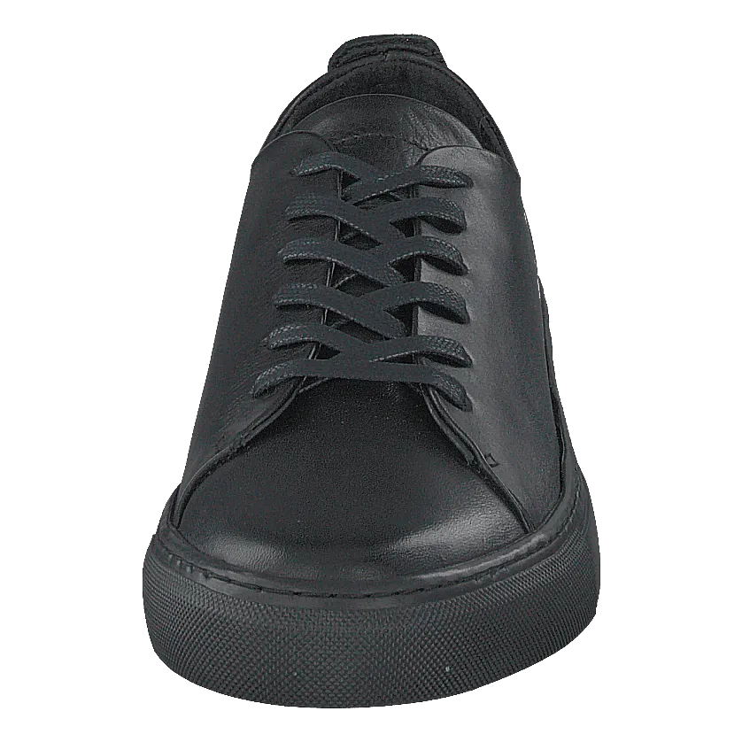 Black Leather Biaajay Sneaker 100 by Bianco Shoes