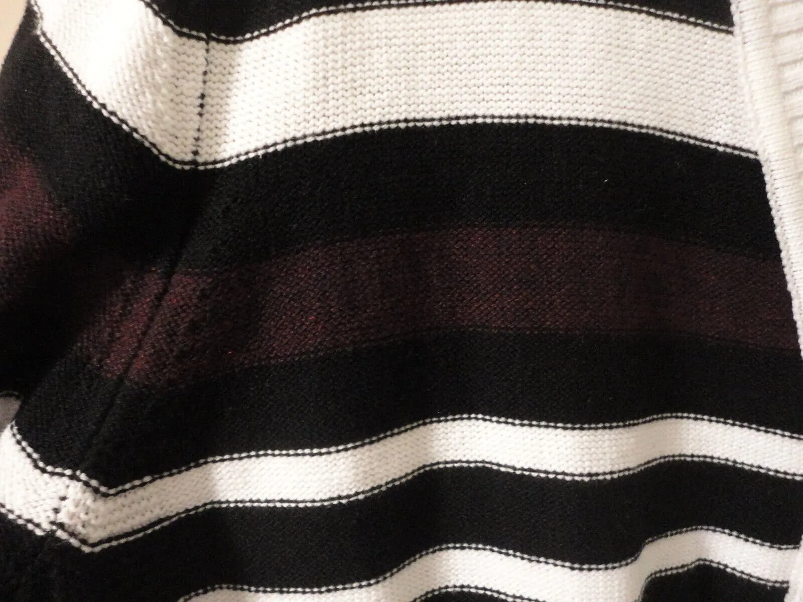 Black Wide Striped Cardigan Sweater by Sean John