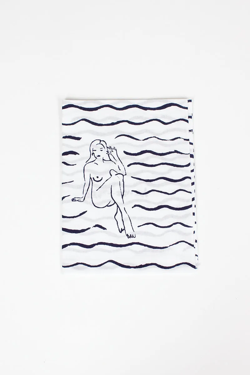 Blue Red Tenugui Towel 2-Pack