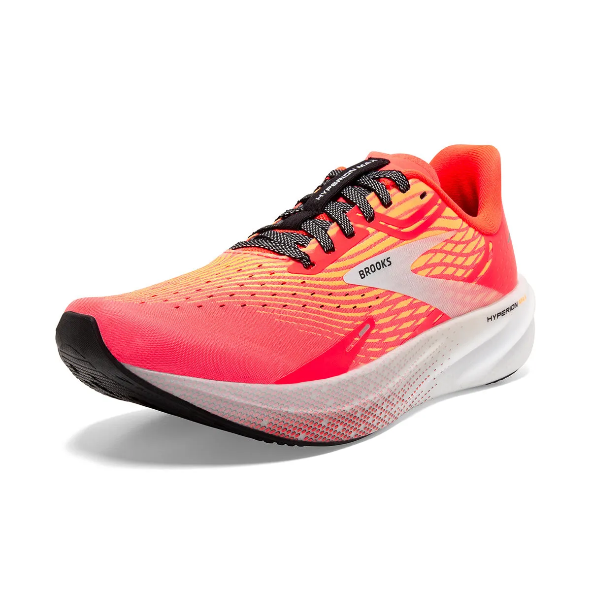 Brooks Hyperion Max Womens Running Shoes - Fiery Coral/Orange/Blue