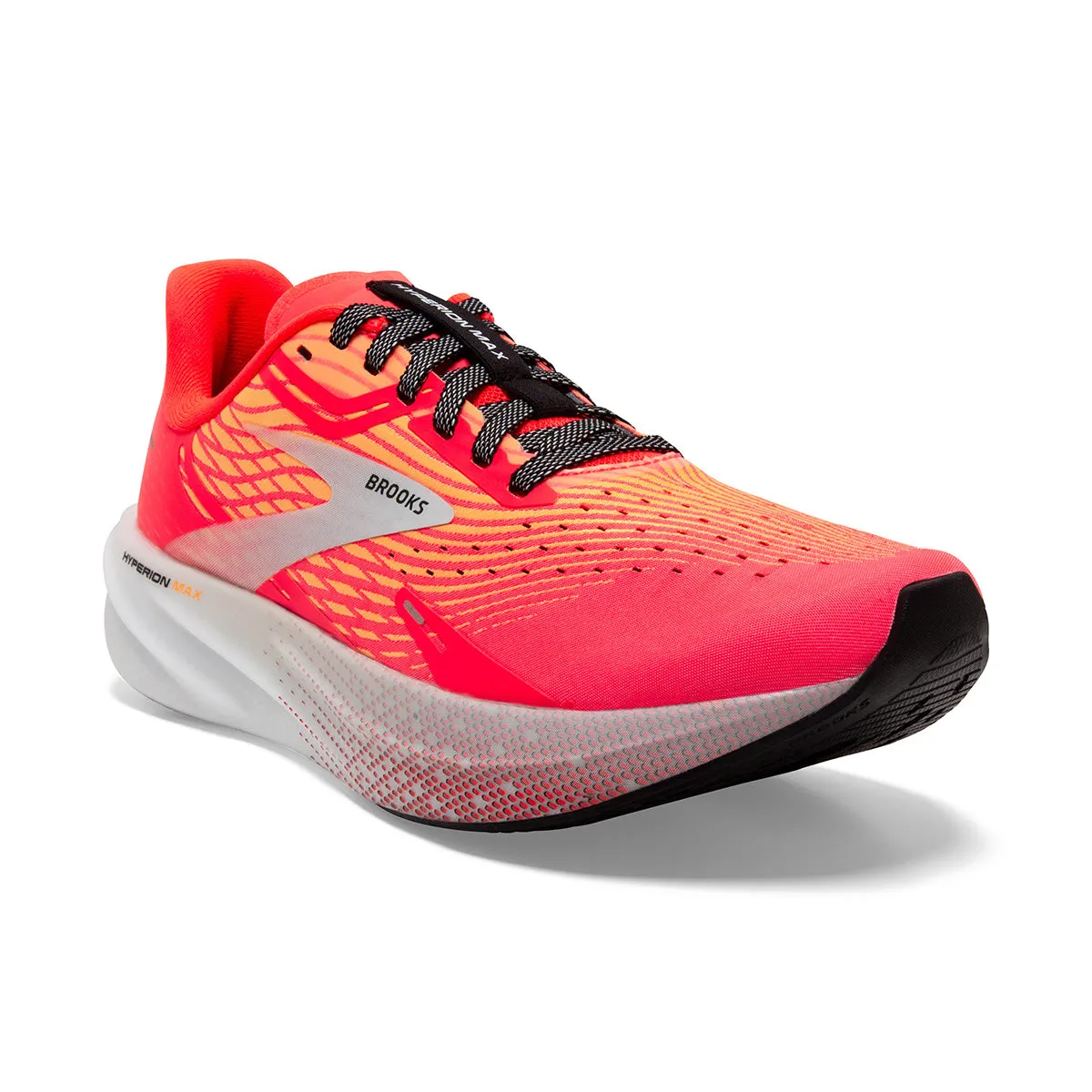 Brooks Hyperion Max Womens Running Shoes - Fiery Coral/Orange/Blue