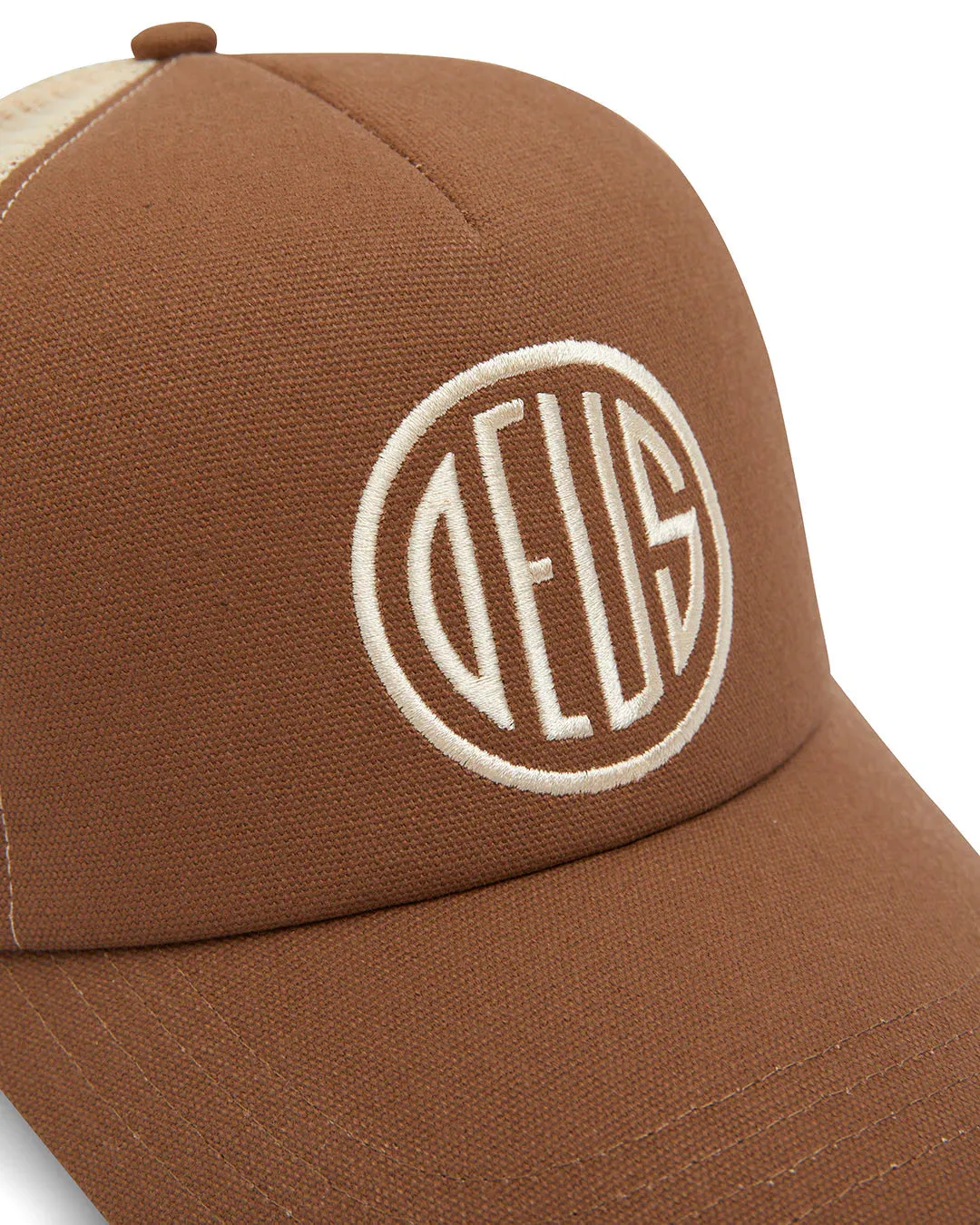 Brown Cap by Deus Ex Machina Pill Trucker