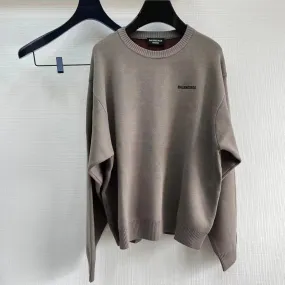 Brown Sweater with Mini Logo