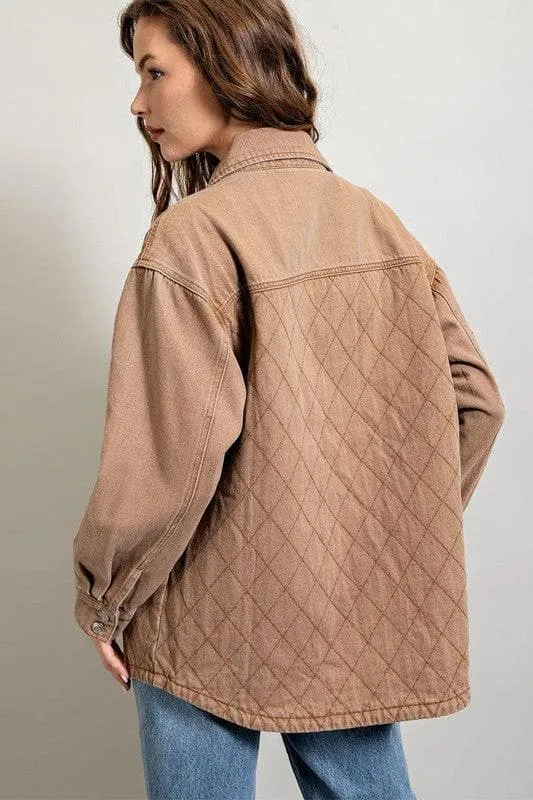 Carrie Quilted Button Down Jacket