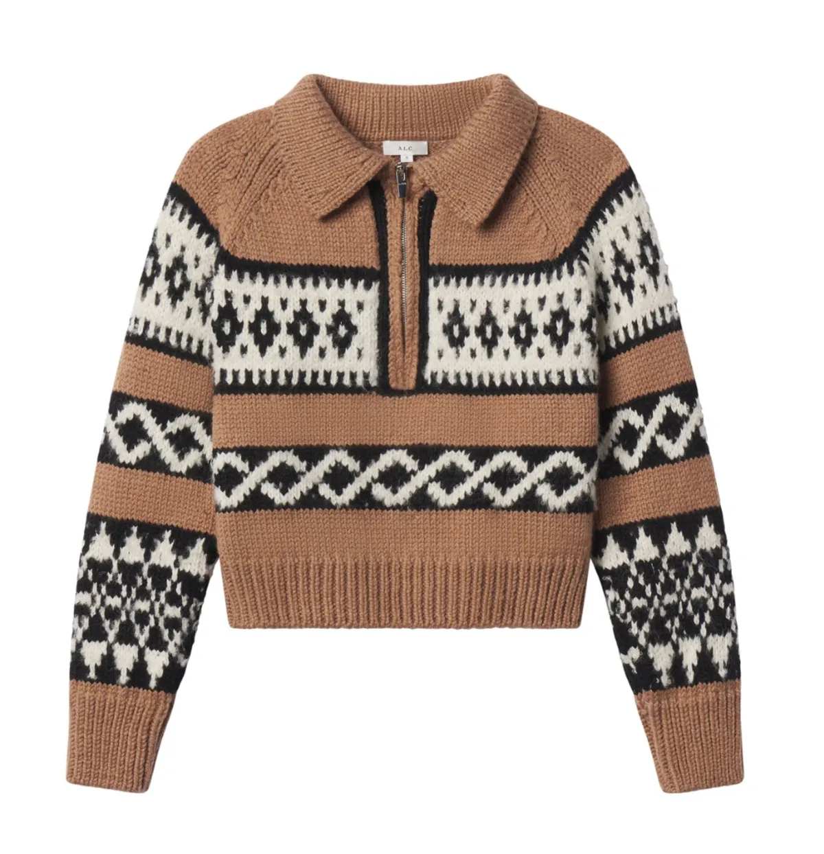 Carter Sweater - Camel Multi