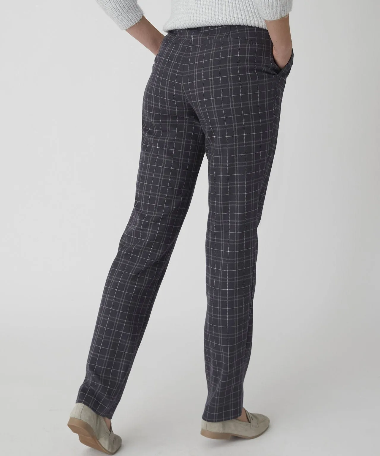 Checked Flannel Trousers