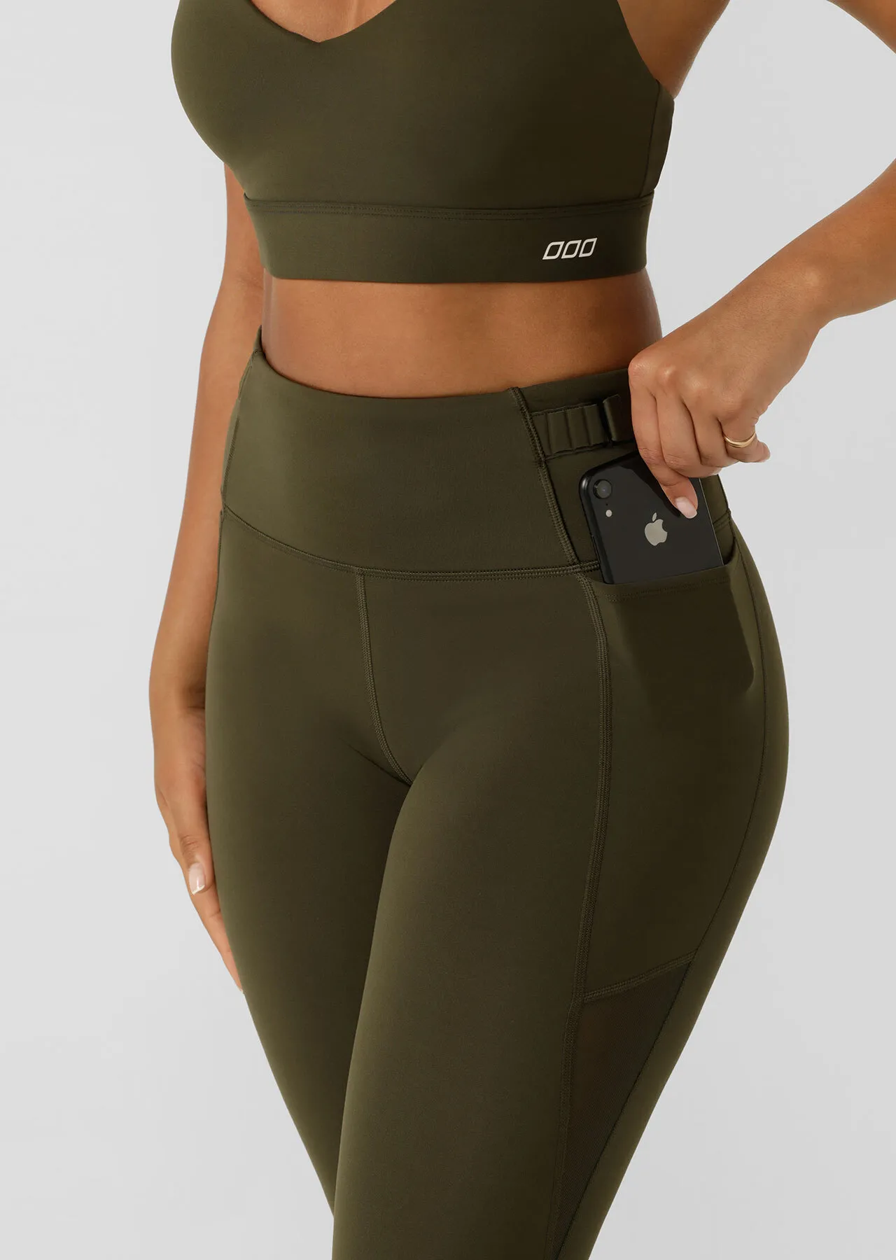 Cinch Ankle Biter Leggings With Phone Pocket Support