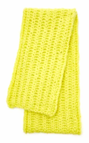 Citrine Welfat Cashmere Knit Scarf by Ruben.