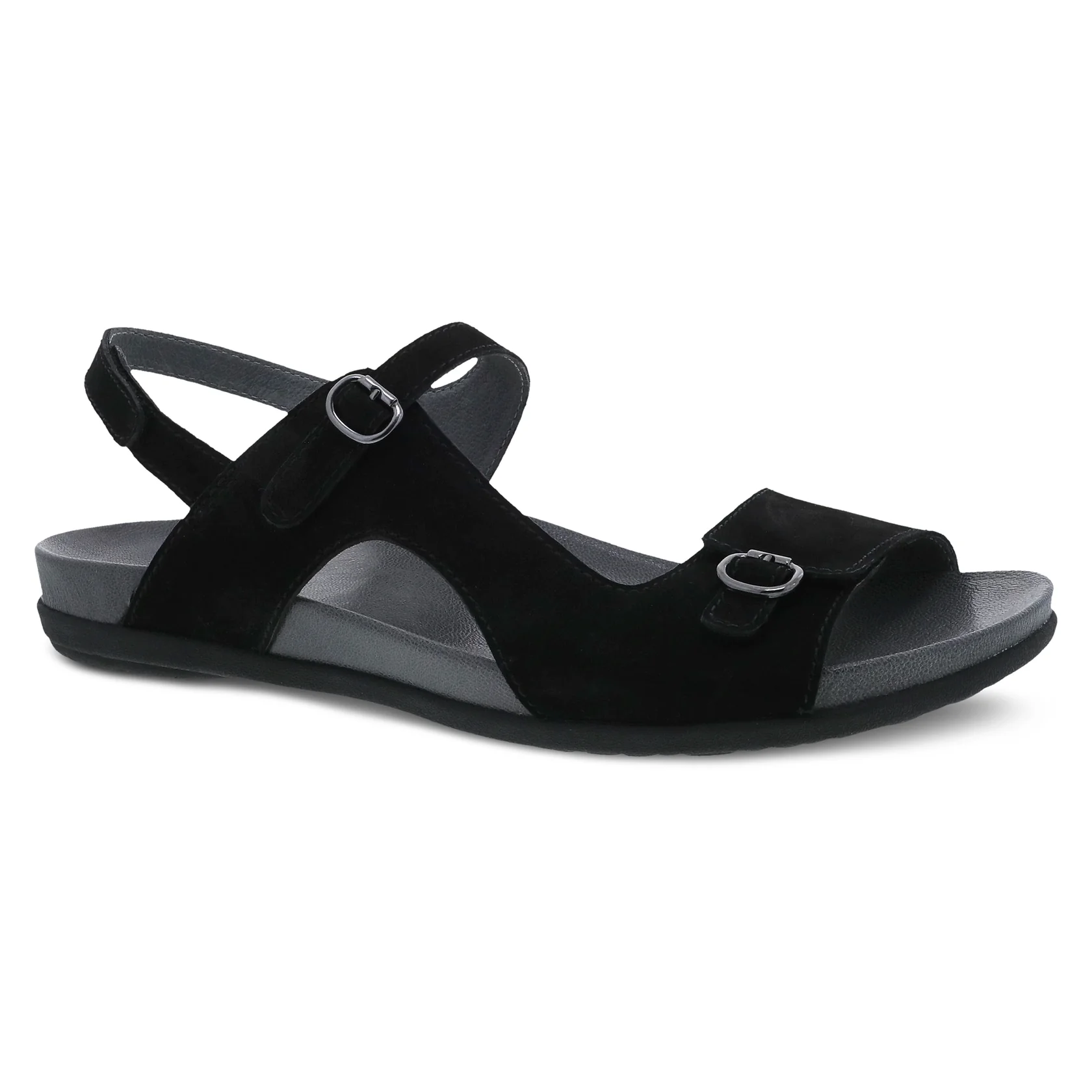 Classic Women's Sandals in Black Nubuck