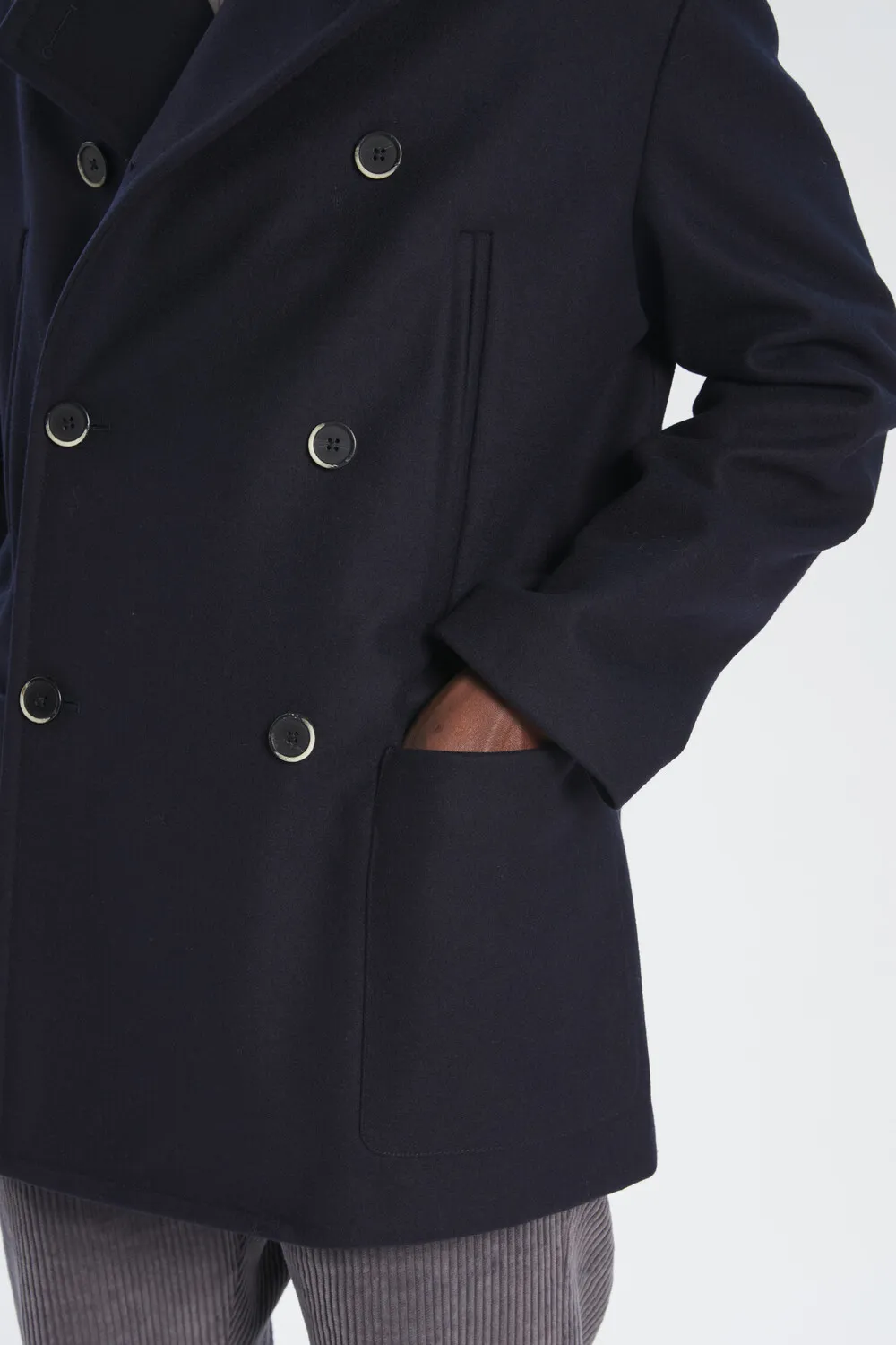 Gaban Caramal Navy Coat