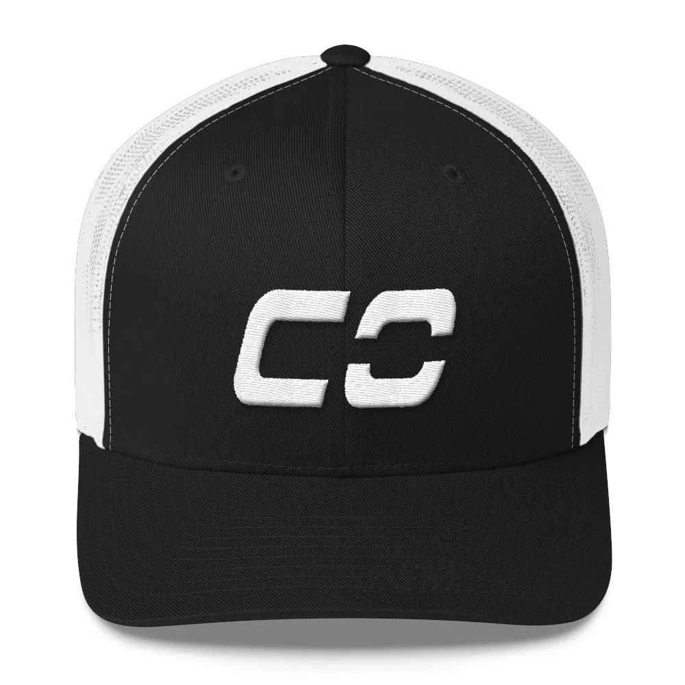 Colorado trucker cap with white embroidery - CO - various color options