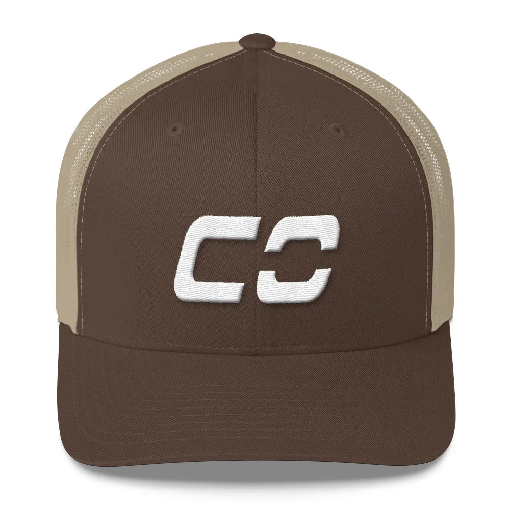 Colorado trucker cap with white embroidery - CO - various color options