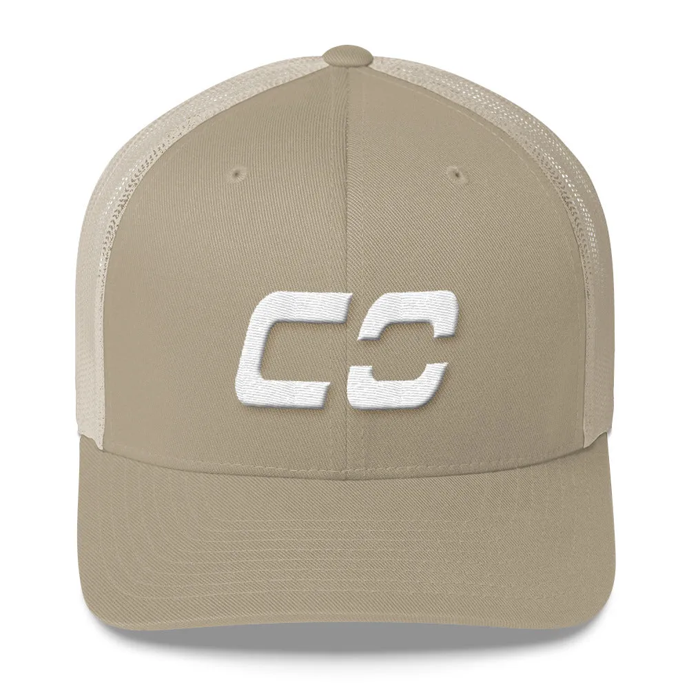 Colorado trucker cap with white embroidery - CO - various color options