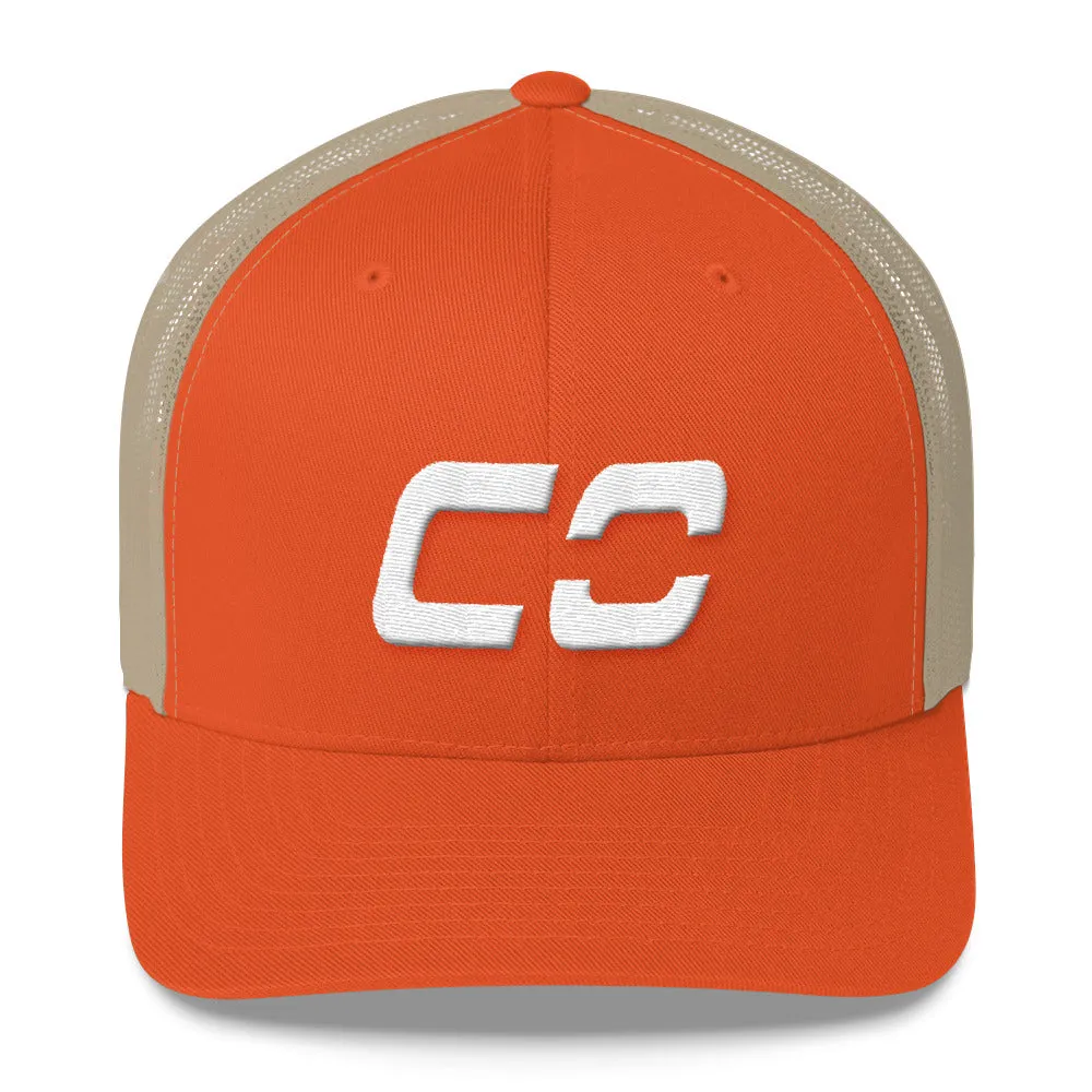 Colorado trucker cap with white embroidery - CO - various color options