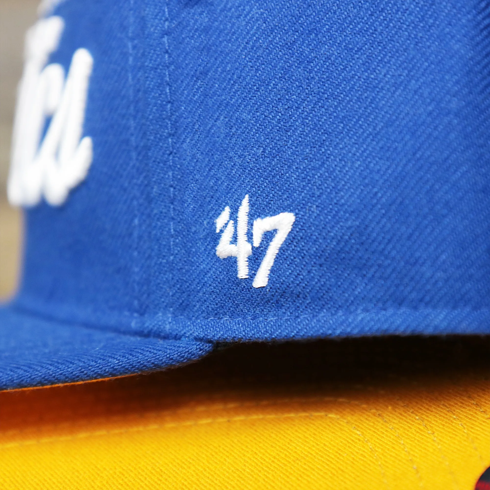 Cooperstown Philadelphia Athletics Wordmark Retro Athletics Side Patch Snapback - Royal Blue Snapback