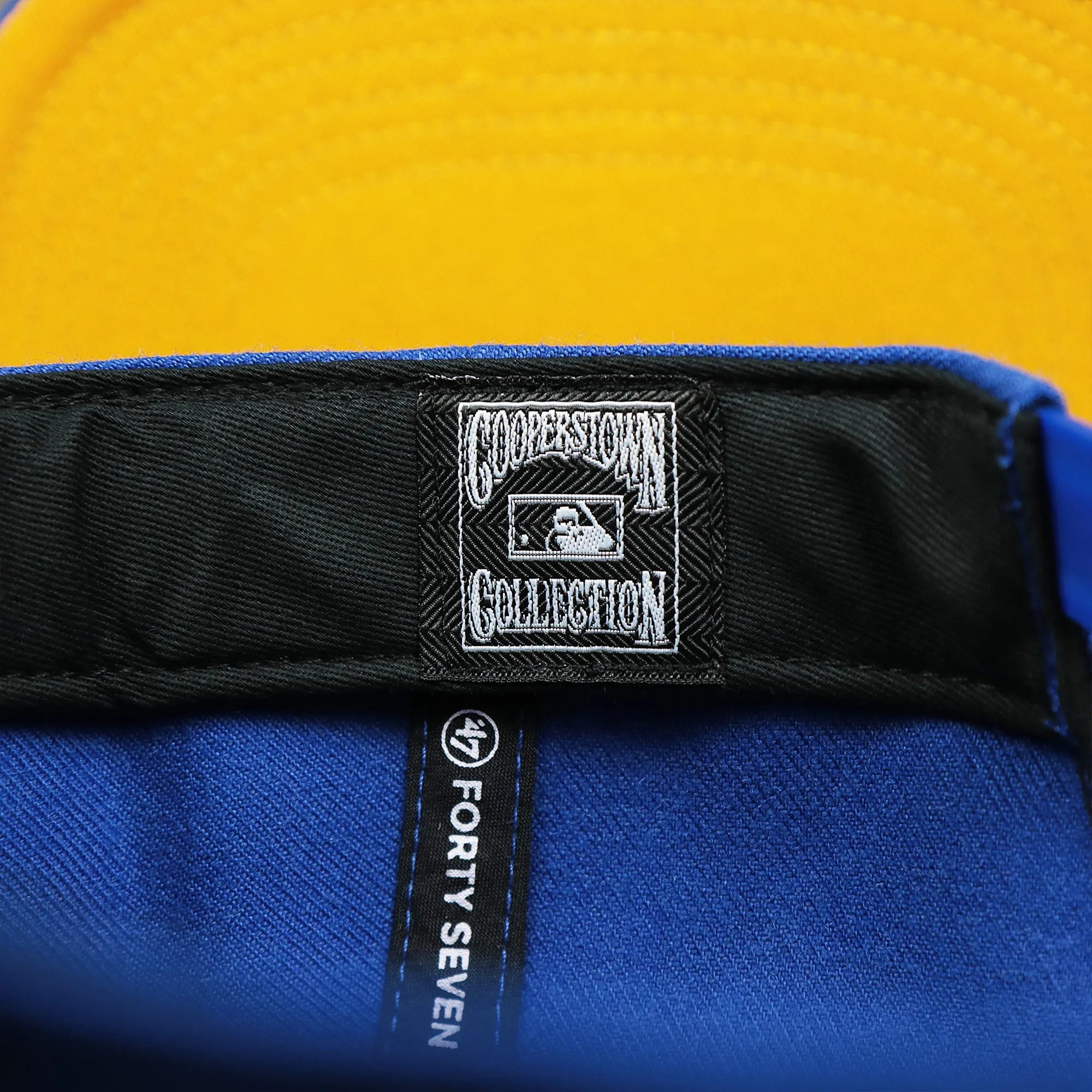 Cooperstown Philadelphia Athletics Wordmark Retro Athletics Side Patch Snapback - Royal Blue Snapback