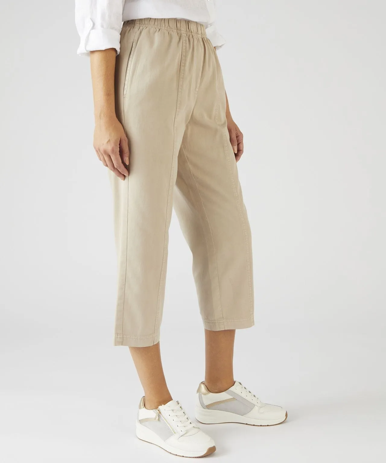 Crop Trousers in Cotton