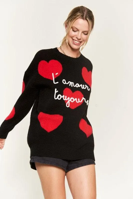 Cozy Oversized Love Forever Sweater