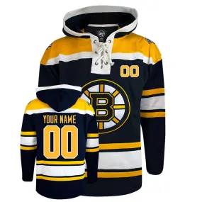 Custom Boston Bruins 47-inch Fleece Lacer Hoodie