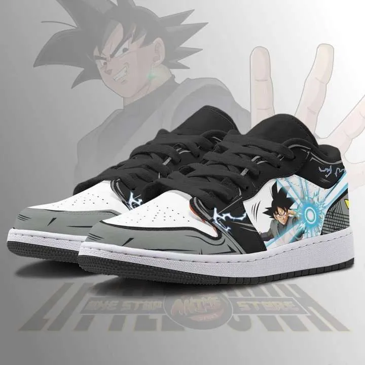 Custom Dragon Ball Anime Shoes Low Sneakers Black Goku JD