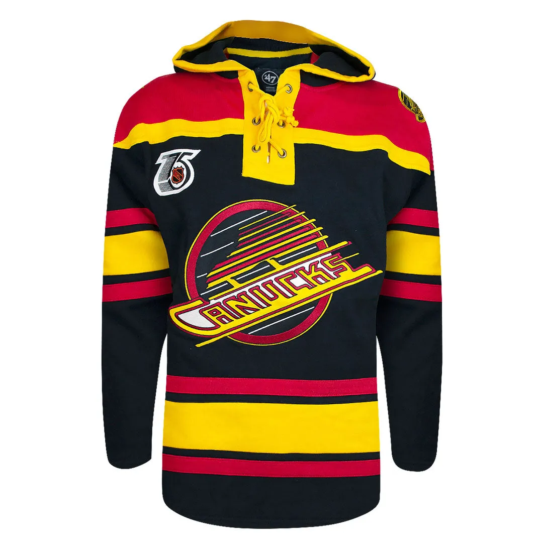 Custom Vancouver Canucks 47-inch Retro Premium Lacer Hoodie